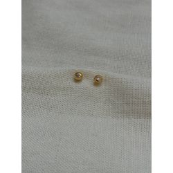 Brinco Ponto de Luz Esférico Banhado em Ouro 18k -... - LDSEMIJOIAS