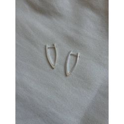 Brinco Curvo Escultural Banhado em Prata 925 - BRX... - LDSEMIJOIAS