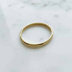 Bracelete Rígido Liso Clássico em A... - Livia Domênico Semijoias