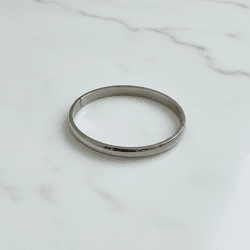 Bracelete Rígido Liso Clássico em A... - Livia Domênico Semijoias