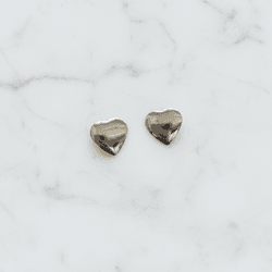 Brinco Coração Liso Minimalista em ... - Livia Domênico Semijoias