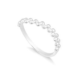 Anel Ondulado Mini Esferas Prata 925 - A4383 - LE BEAU