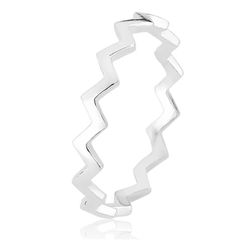 Anel Zig Zag Prata 925 - A2209 - LE BEAU