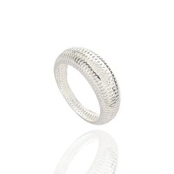 Anel Sinete Tela Prata 925 - Anelsinete-3D - LE BEAU