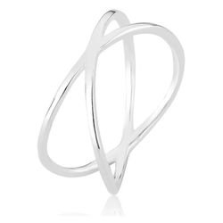 Anel X Minimalista Prata 925 - A1310 - LE BEAU