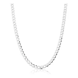 Corrente Masculina Groumet 60cm 4mm Prata 925 - C0... - LE BEAU