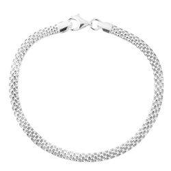 Pulseira Malha Tela 5mm Prata 925 - PMT500 - LE BEAU