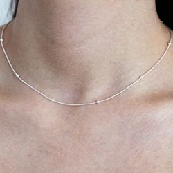 Choker Fio Bolinha Prata 925 - CKFB400 - LE BEAU