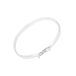 Bracelete Abaulado Fechado 4mm Prata 925 - BRA400 - LE BEAU