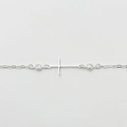 Pulseira Cruz Zirconias Prata 925 - p4062 - LE BEAU