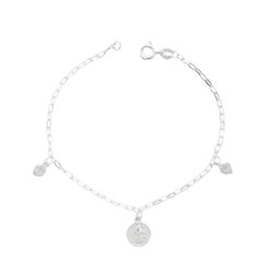 Pulseira Pingente São Bento Com Zircônias Prata 92... - LE BEAU