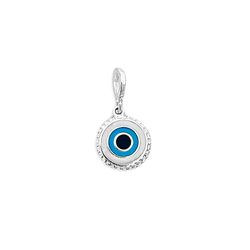 Berloque Olho Grego Resinado Prata 925 - P4366 - LE BEAU