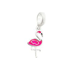 Berloque Flamingo Prata 925 - p3832 - LE BEAU