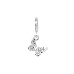 Berloque Borboleta Cravejada Prata 925 - P2324 - LE BEAU
