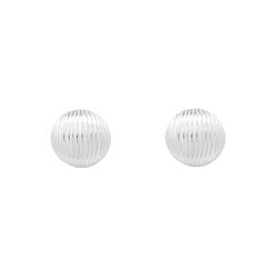 Brinco Bottom Texturizado 1,7cm Prata 925 - BBT17 - LE BEAU