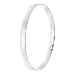 Bracelete Abaulado Fechado 6mm Prata - BAF600 - LE BEAU