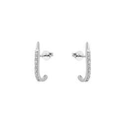 Brinco Ear Hook Cravejado Prata 925 - B1173 - LE BEAU