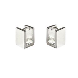 Brinco Argola Click Quadrada Prata 925 - B4130 - LE BEAU