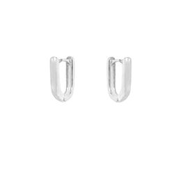 Brinco Argolinha Oval Mari M 1,1cm Prata 925 - B4... - LE BEAU