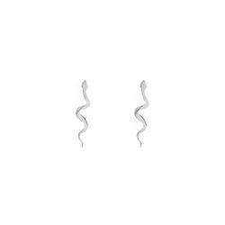 Brinco Serpente Liso Prata 925 - B4358 - LE BEAU