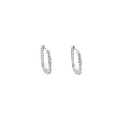Brinco Argola Cravejada Sofia Prata 925 - B4481.2 - LE BEAU