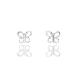 Brinco Borboleta Vazada P Prata 925 - B2034 - LE BEAU