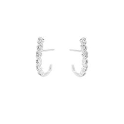 Brinco Ear Hook Corações Prata 925 - B8403 - LE BEAU