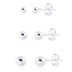 Trio Brinco Bolinhas Prata 925 - TRIOBOLINHA - LE BEAU