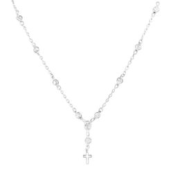 Colar Terço com Zircônias Prata 925 - CLTC - LE BEAU