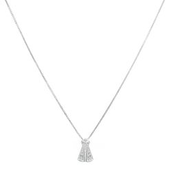 Gargantilha Nossa Senhora Cristal 1,2cm Prata 925 ... - LE BEAU