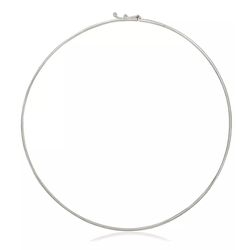 Choker Aro Liso Fio Redondo Prata 925 - CK0001 - LE BEAU