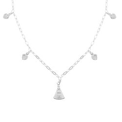 Choker N.S com Zircônias Prata 925 - CKNS - LE BEAU