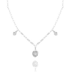 Choker Corações Cristais Prata 925 - CKC200 - LE BEAU