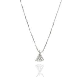 Colar Pingente Nossa Senhora Cravejado 0,8cm Prata... - LE BEAU