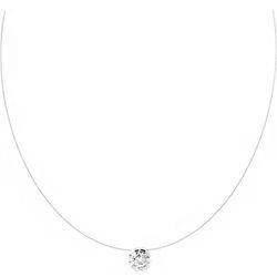 Colar Fio De Nylon Ponto De Luz 5mm Prata 925 - NP - LE BEAU