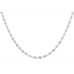 Corrente Singapura Fechada 2,5mm 45cm Prata 925 - ... - LE BEAU