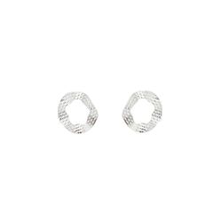 Brinco Orgânico Vazado 1,5cm Prata 925 - BP0135 - LE BEAU