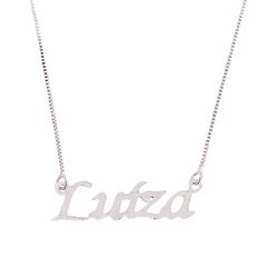Colar Nome Personalizado Prata 925 - CP10 - LE BEAU
