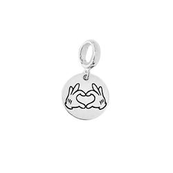 Berloque Mão Mickey Prata 925 - LB123456789 - LE BEAU