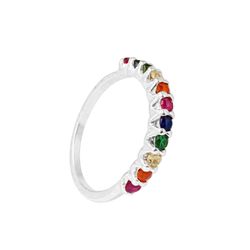 Anel Aparador Color New York Prata 925 - A3327colo - LE BEAU