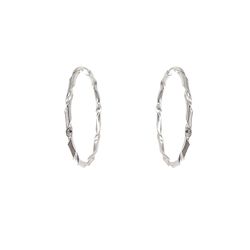 Brinco Argola Torcida 3,8cm Prata 925 - BAT380 - LE BEAU