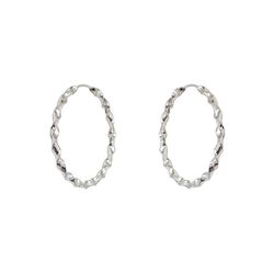 Brinco Argola Torcida 3,5cm Prata 925 - BAT3503 - LE BEAU