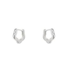 Brinco Argolinha Click Flor 1cm Prata 925 - B4826 - LE BEAU