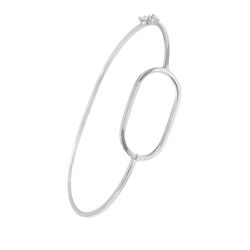 Bracelete Oval Prata - BR08 - LE BEAU