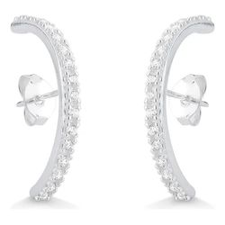 Brinco Ear Hook Cravejado Prata 925 - B4339 - LE BEAU