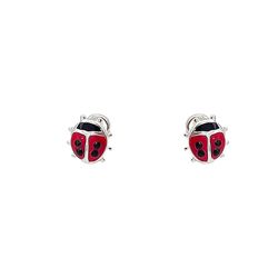 Brinco Infantil Joaninha Prata 925 - BI2758 - LE BEAU