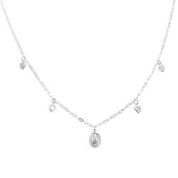 Choker Medalha Nossa Senhora Prata 925 - CKNS30 - LE BEAU
