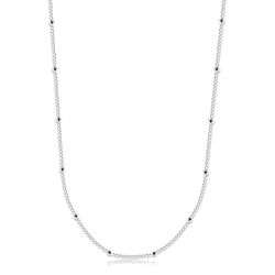 Corrente Grumet Bolinha 40cm Prata 925 - CGB400 - LE BEAU