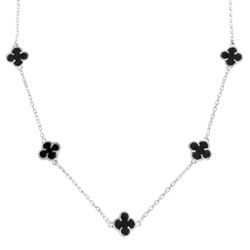 Colar Cinco Trevos 60cm Prata 925 - CCT60 - LE BEAU