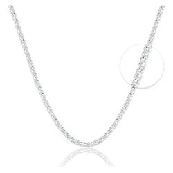 Corrente Pipoca 2,5mm 60cm Prata 925 - CP256 - LE BEAU